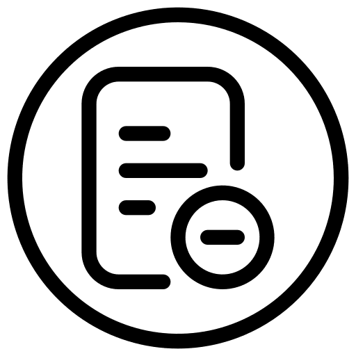 File substraction file document icon