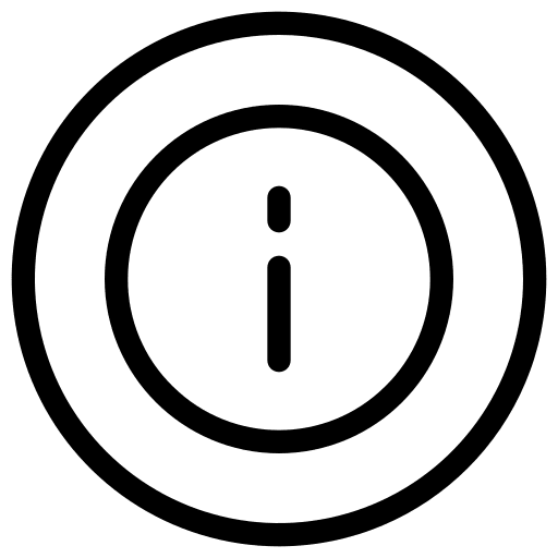 Information user interface about info icon