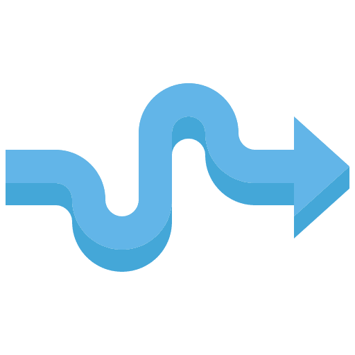 Curve arrow curve curved arrow direction icon