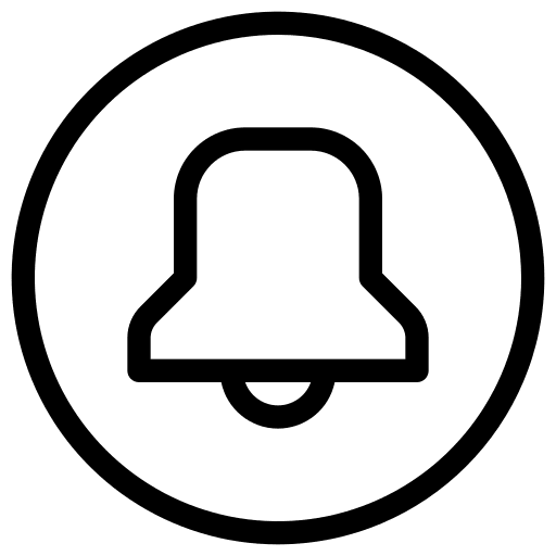 Notification bell notification bell alert alarm icon