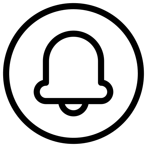 Notification bell ui alert button icon