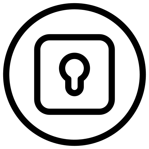 Padlock security padlock button icon