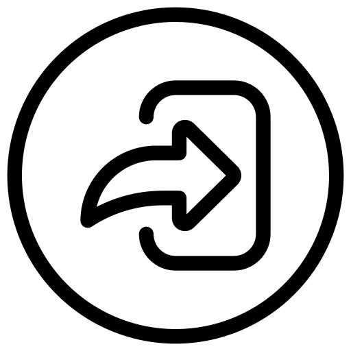 Right arrow button user interface log in icon