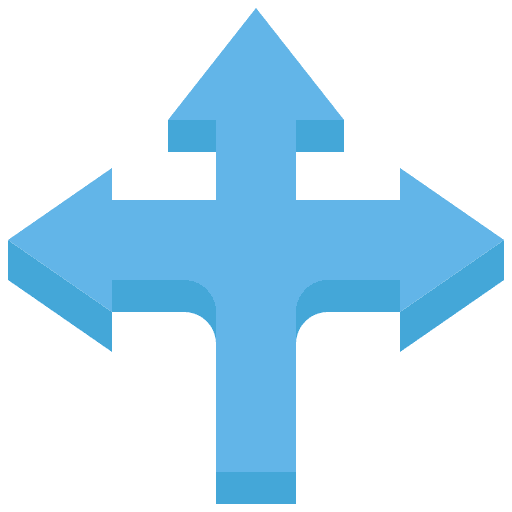 Triple arrows three arrows direction arrows icon