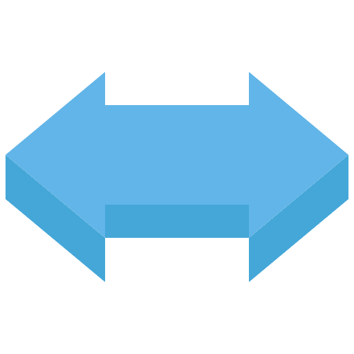 Double arrows resize arrows orientation icon
