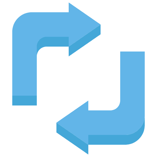 Repeat arrows loop re icon