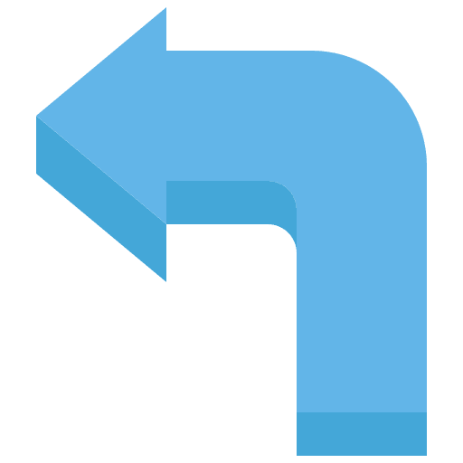 Turn left ui direction previous icon