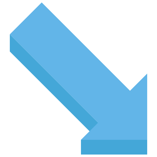 Arrow direction arrow diagonal icon
