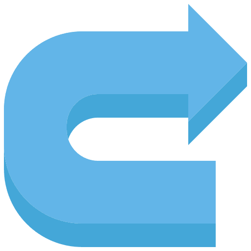 Arrow right turn turn direction direction icon