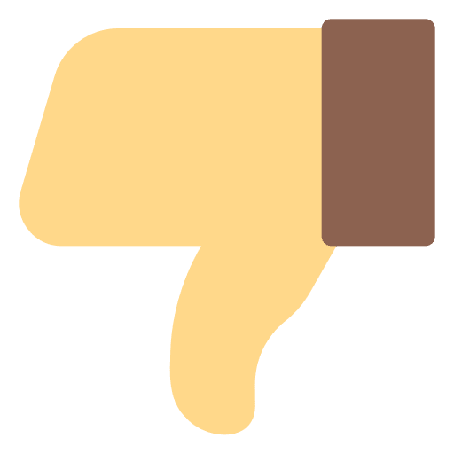 Negative vote thumbs down voting bad icon