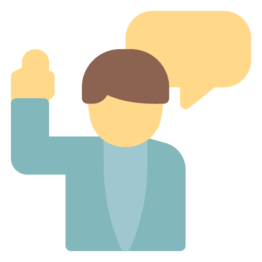 Debate speech vote elections icon Debate speech vote elections icon