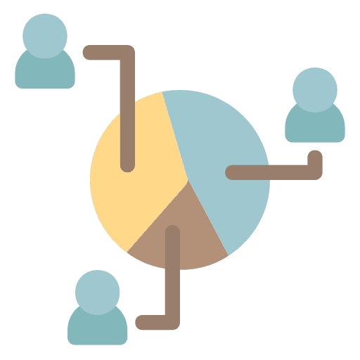 Polling pie chart vote chart icon Polling pie chart vote chart icon