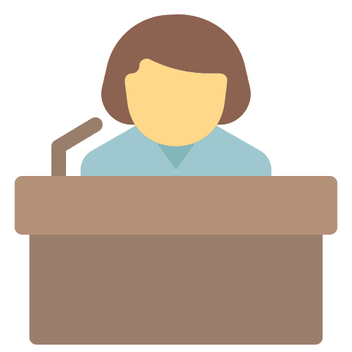 Speech speech candidate political icon Speech speech candidate political icon