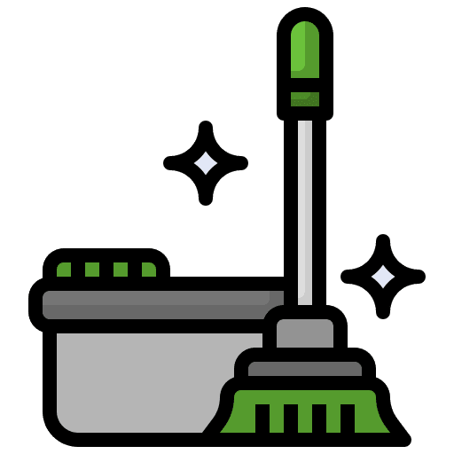 Mop cleaning furniture and household mop icon Mop cleaning furniture and household mop icon
