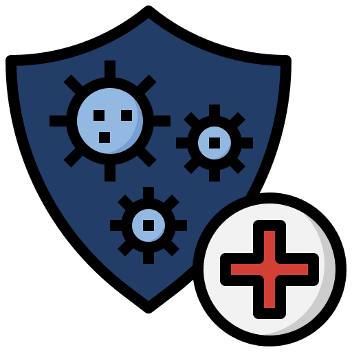 Shield healthcare and medical virus coronavirus icon Shield healthcare and medical virus coronavirus icon