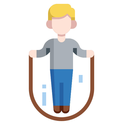 Jumping rope fitness sports and competition man icon Jumping rope fitness sports and competition man icon