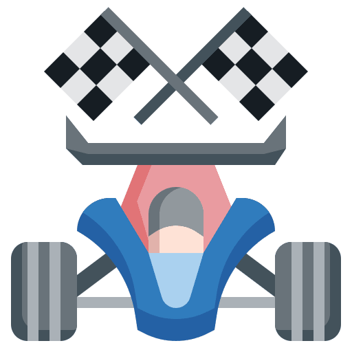 Racing flag racing sports and competition icon Racing flag racing sports and competition icon