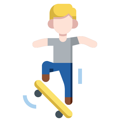 Skateboard skateboarding boy skater icon Skateboard skateboarding boy skater icon