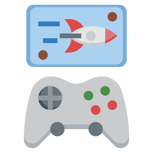 Video game gamepad game controller electronics icon Video game gamepad game controller electronics icon