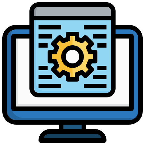 Programming gear computer ui icon Programming gear computer ui icon