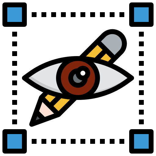 Visual graphic design view sketch icon Visual graphic design view sketch icon