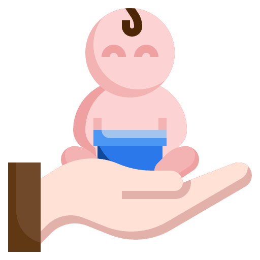 Child kid and baby baby child icon
