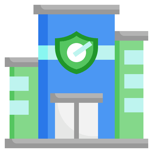 Insurance company security construction coverage icon Insurance company security construction coverage icon