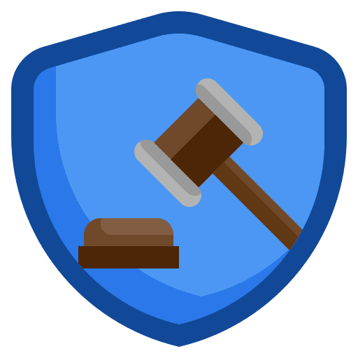 Insurance hammer security coverage icon Insurance hammer security coverage icon