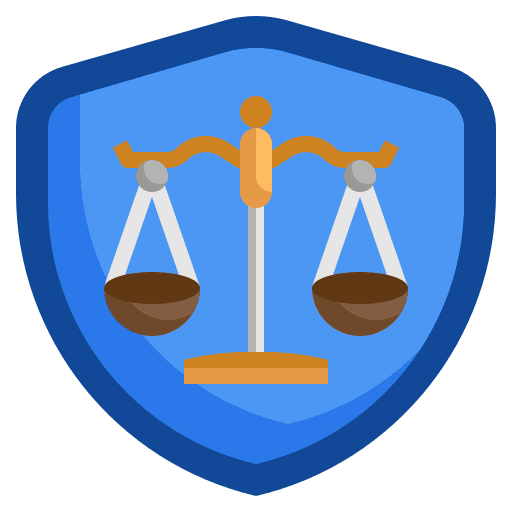 Law protection scale insurance icon Law protection scale insurance icon