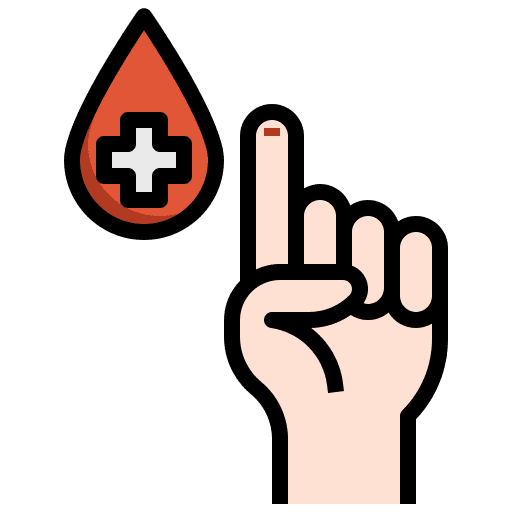 Diabetes test healthcare and medical diabetes test blood test icon Diabetes test healthcare and medical diabetes test blood test icon