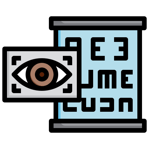 Eye exam healthcare and medical optical examination eye examination icon Eye exam healthcare and medical optical examination eye examination icon