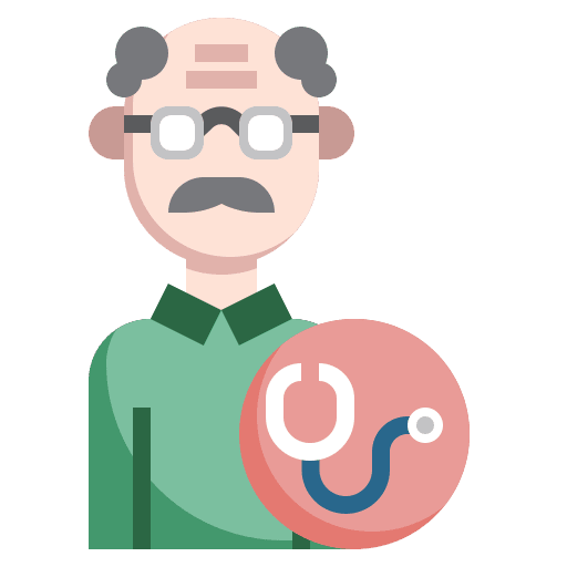Elderly elderly old man stethoscope icon Elderly elderly old man stethoscope icon
