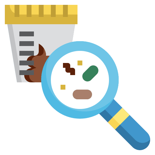 Stool test analysis healthcare health icon
