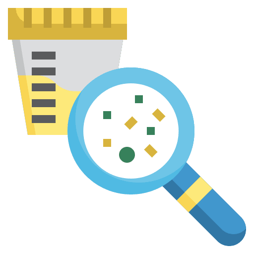 Urine test urine sample test health care icon