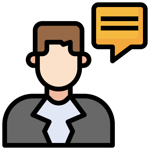 Advisor consultant consultation message icon Advisor consultant consultation message icon
