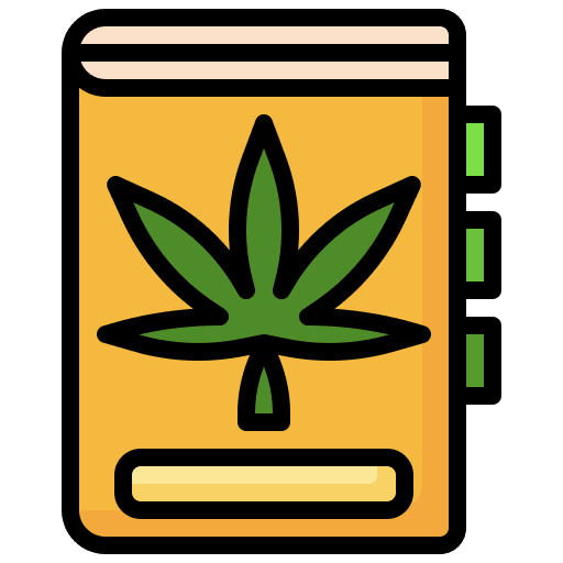 Book marijuana cannabis drugs icon Book marijuana cannabis drugs icon