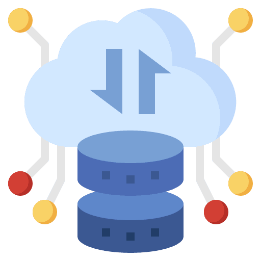 Big data ui big data cloud data icon