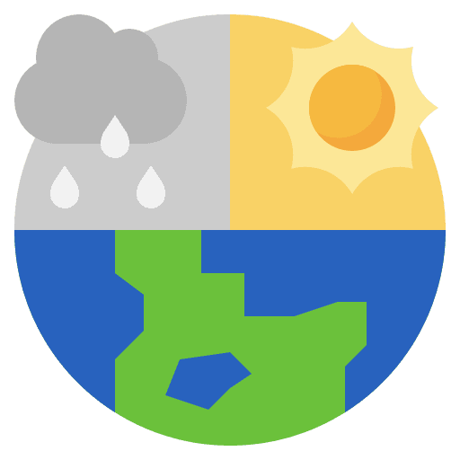 Climatization earth globe climate change earth icon