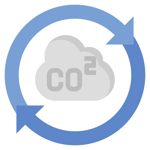 Zero emission environment emission pollution icon