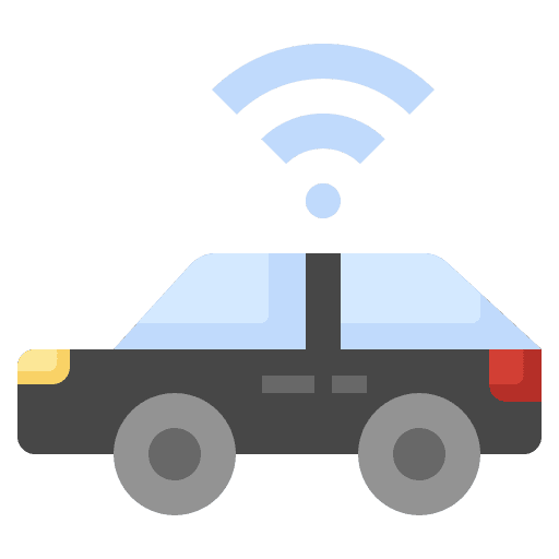 Smart car automobile electronics transportation icon Smart car automobile electronics transportation icon