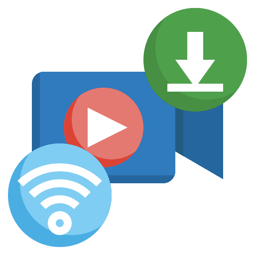 Download technology monitor networking icon