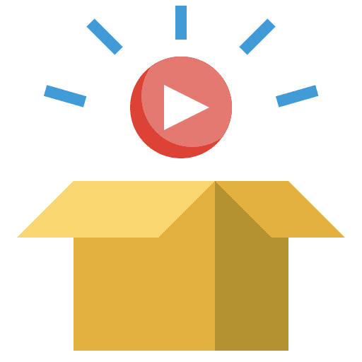Unboxing networking unboxing delivery icon