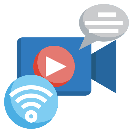 Comment networking film chat icon Comment networking film chat icon