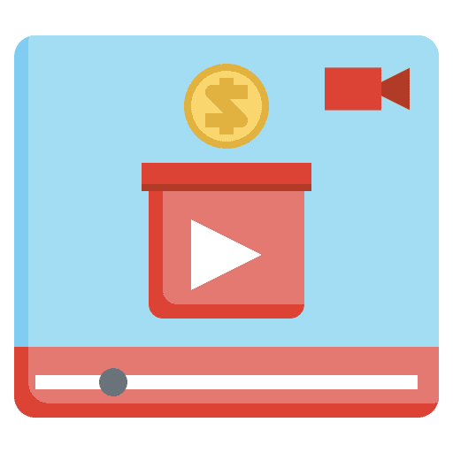 Donate streaming online video stream icon Donate streaming online video stream icon