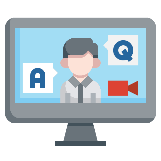 Interview live electronics chat icon Interview live electronics chat icon