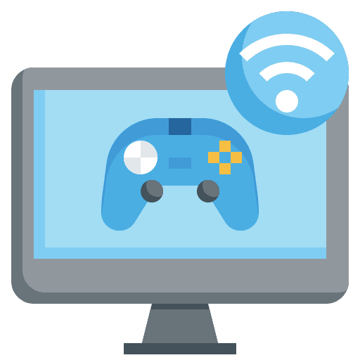 Live streaming video game gamepad electronics icon Live streaming video game gamepad electronics icon