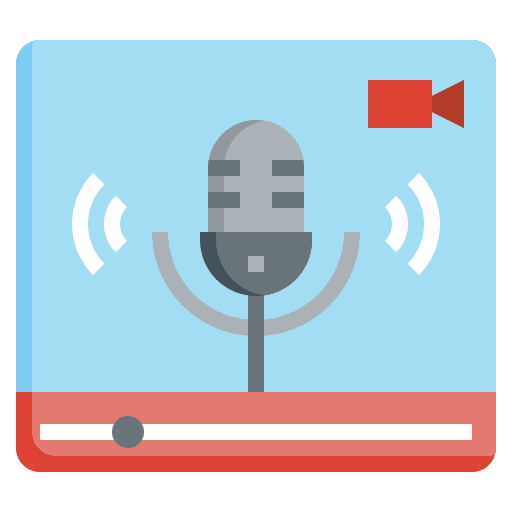 Podcast microphone entertainment sing icon Podcast microphone entertainment sing icon