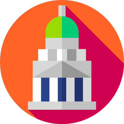 Congress landmark congress building icon Congress landmark congress building icon
