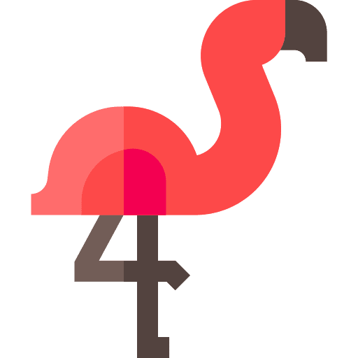 Flamingo animal kingdom wildlife zoo icon