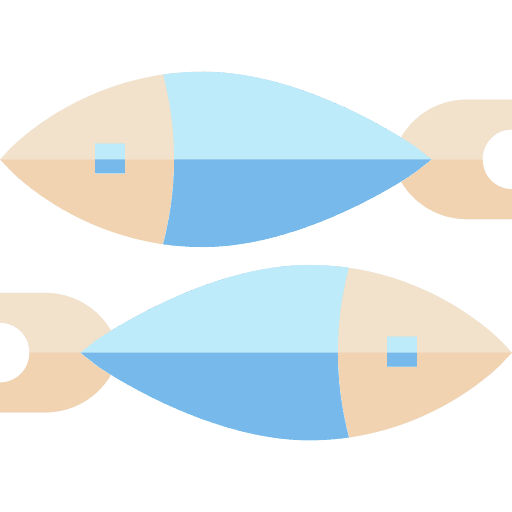 Sardines raw meal diet icon